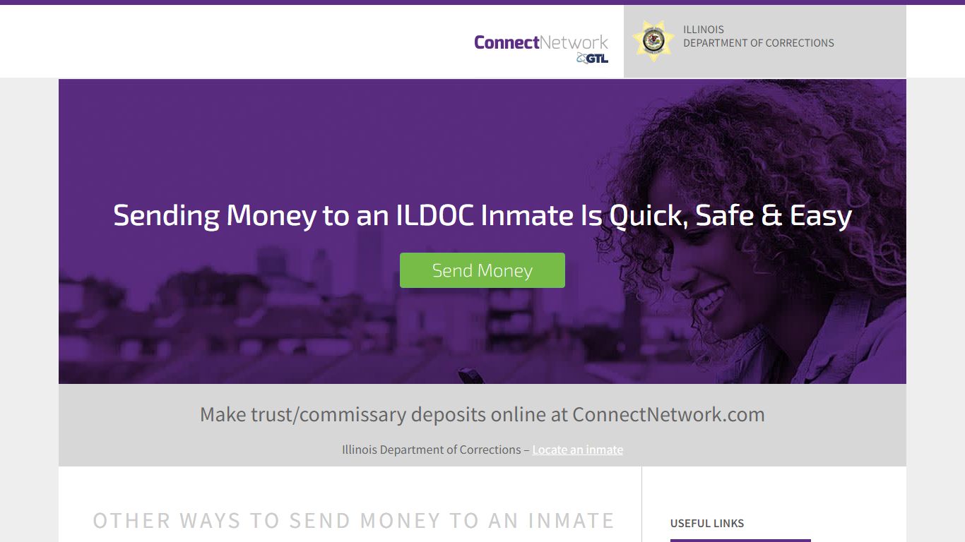 ILDOC Commissary - Deposit Money for Inmate | ConnectNetwork